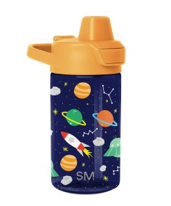 Summit Kids Plastic Water Bottle with Simple Flip Straw Lid