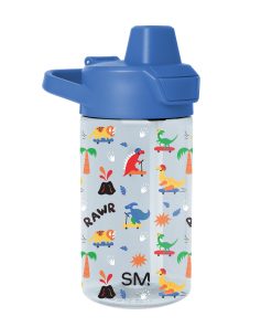 Summit Kids Plastic Water Bottle with Simple Flip Straw Lid