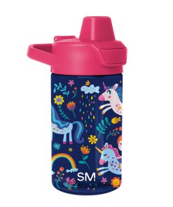 Summit Kids Plastic Water Bottle with Simple Flip Straw Lid